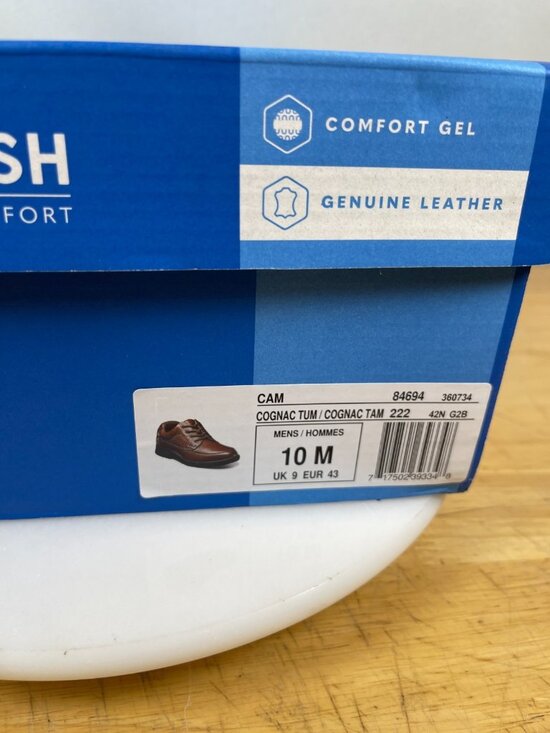 Nunn Bush Cam Men 10M Cognac Leather Oxford Comfort Gel Lace Up NIB main image 11